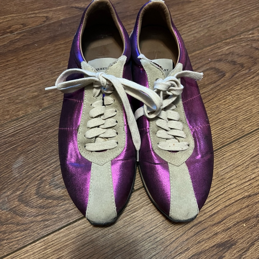 Burberry purple shoes size 7